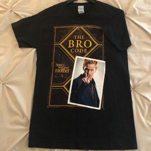 How I Met Your Mother Black Graphic Tee / Bro Code